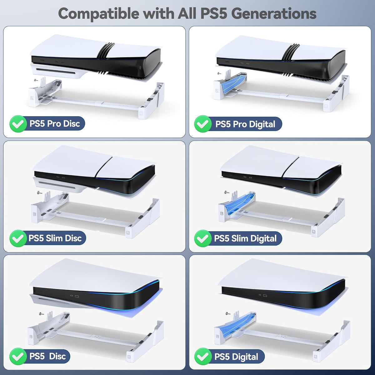 OIVO PS5/Slim/Pro Horizontal Stand