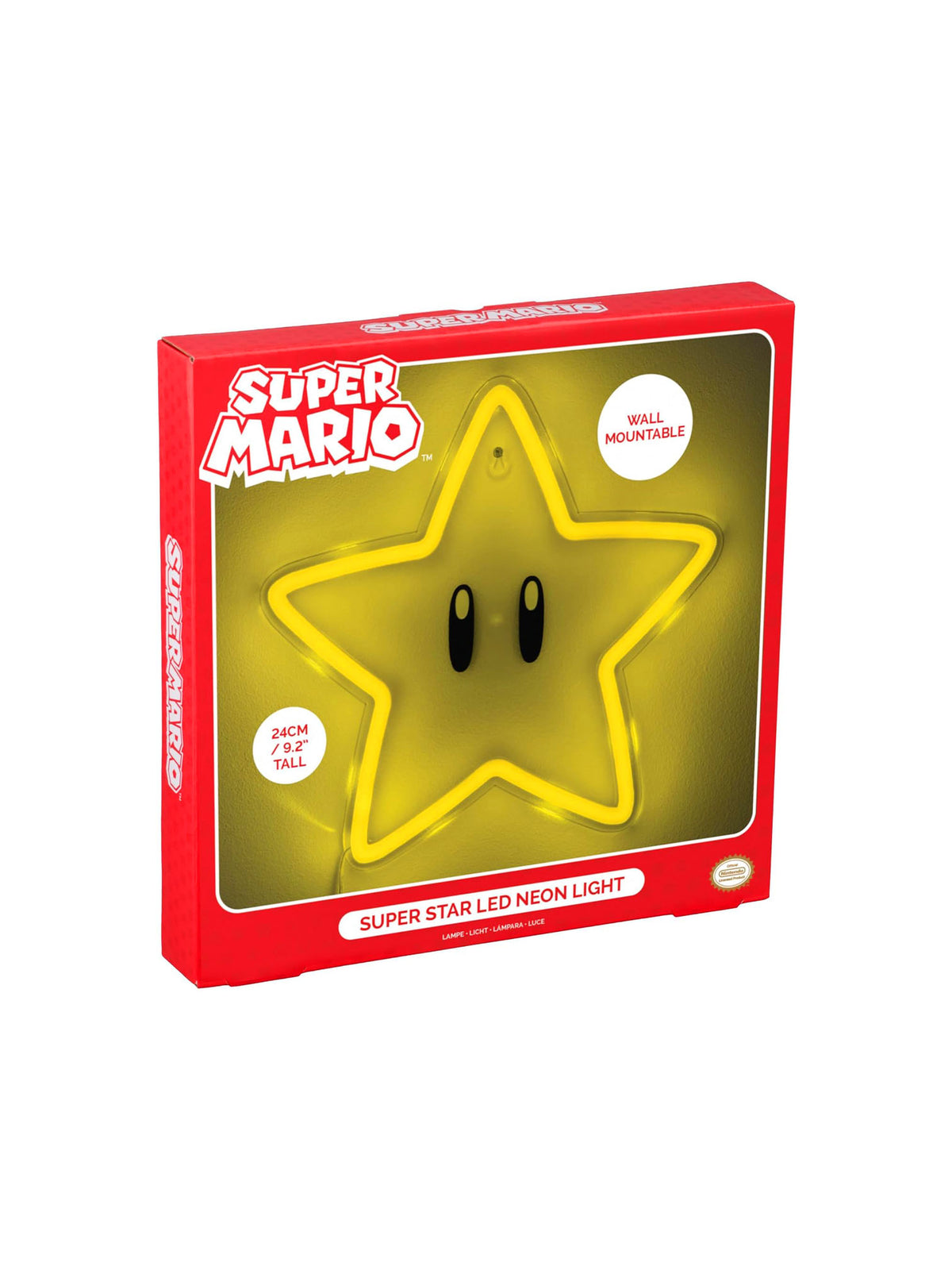 Super Mario Super Star LED Neon Wall Light