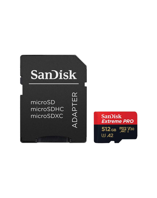 SanDisk Extreme PRO microSDXC UHS-I Memory Card 512 GB + Adapter