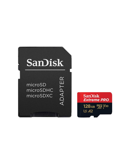 SanDisk 128GB Extreme PRO microSDXC Card + SD Adapter