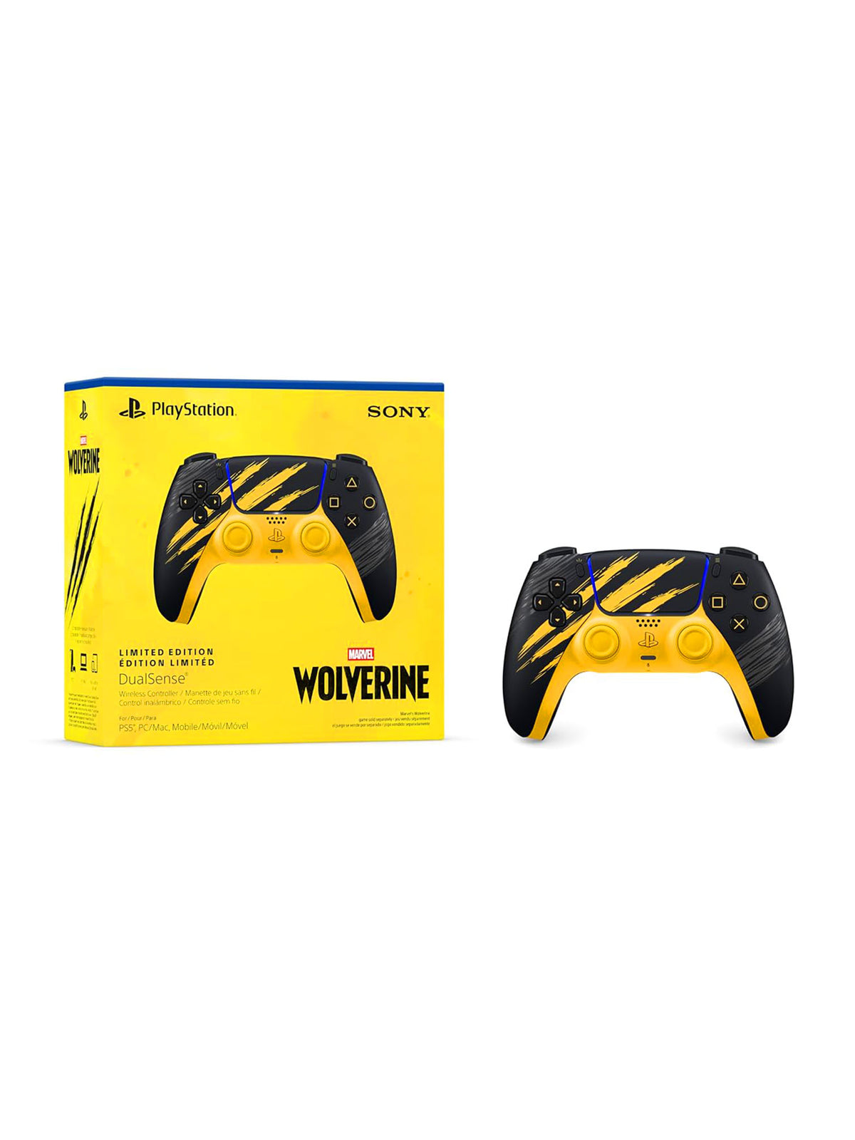 Ps5 Controller – Marvel’s Wolverine Battle Yellow Limited Edition